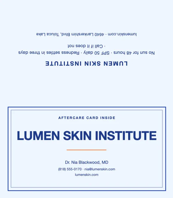 Inset frame folded business cards template in the Home services palette