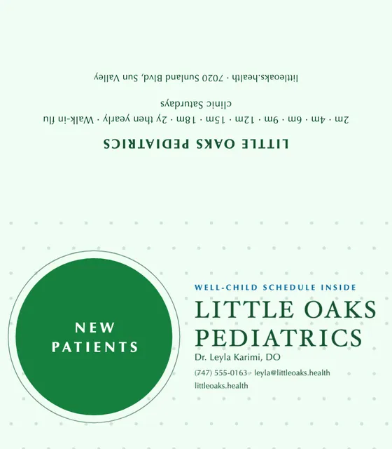 Orbit folded business cards template in the Pharmacy palette