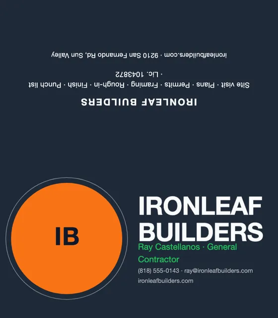 Orbit folded business cards template in the Gym & fitness palette