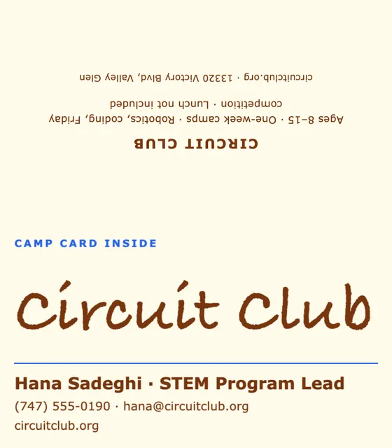 Type poster folded business cards template in the Coworking palette