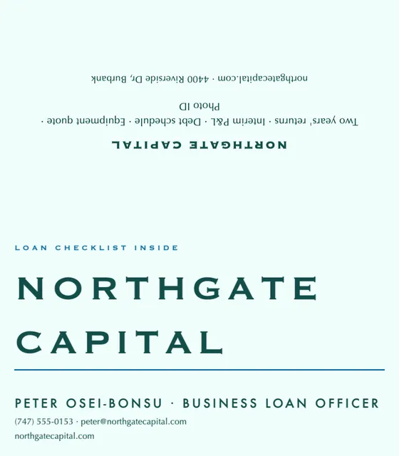 Type poster folded business cards template in the Real estate palette