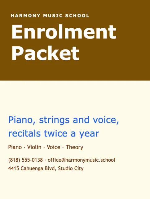 Accent band folders template in the Coworking palette