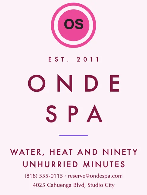 Centred lockup folders template in the Beauty & spa palette