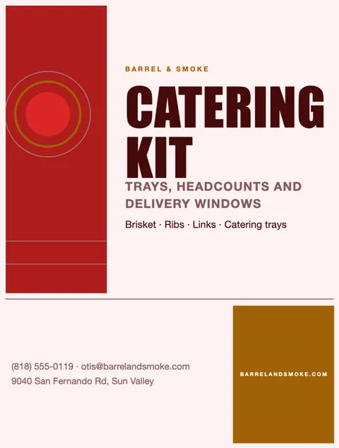 Nine-square grid folders template in the Restaurant palette