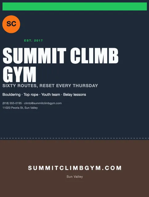 Ticket stub folders template in the Gym & fitness palette