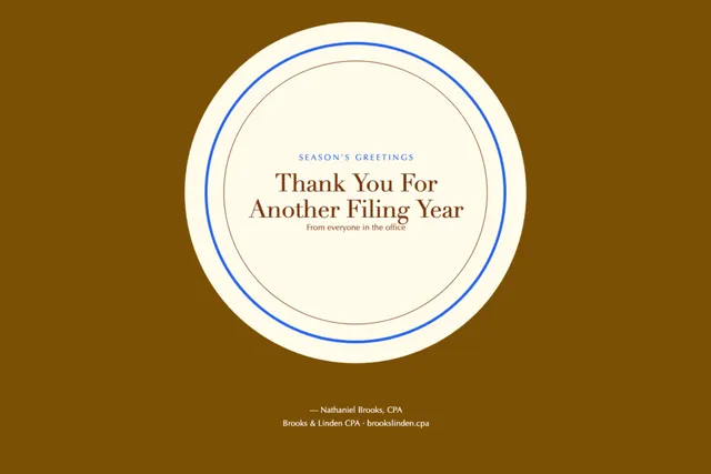 Haloed badge greeting cards template in the Coworking palette
