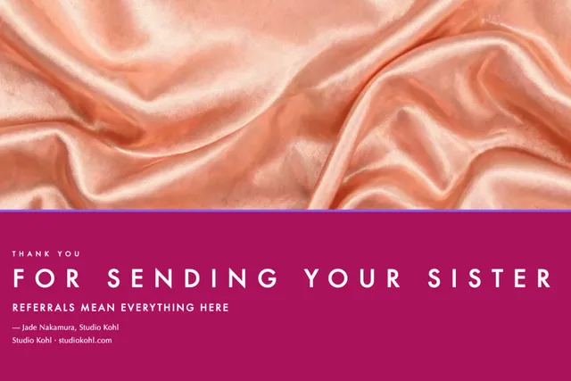 Full plate greeting cards template in the Beauty & spa palette
