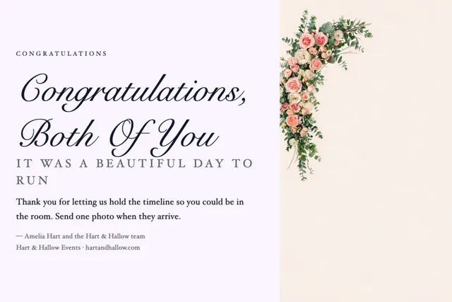 Hard split greeting cards template in the Meditation studio palette