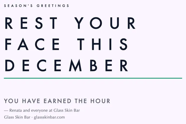 Type poster greeting cards template in the Meditation studio palette