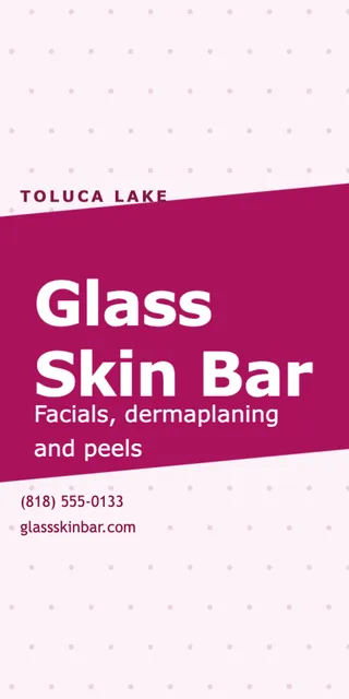 Chevron pole banners template in the Beauty & spa palette