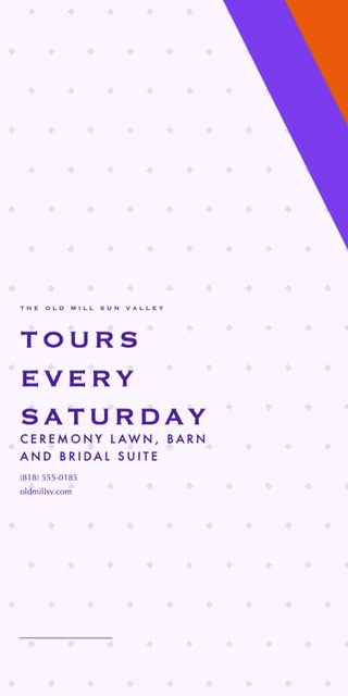 Corner wedge pole banners template in the Event management palette