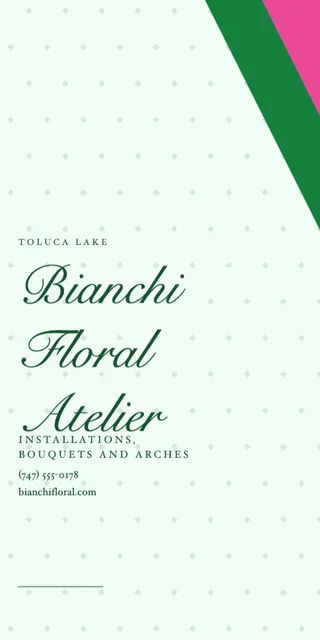 Corner wedge pole banners template in the Florist & plants palette