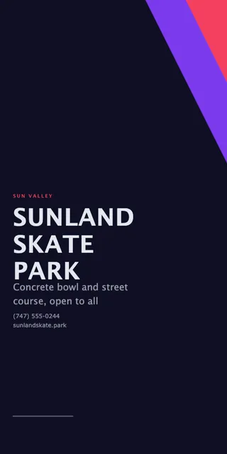 Corner wedge pole banners template in the Gaming / esports palette