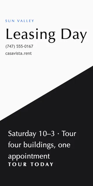 Diagonal split pole banners template in the Personal brand palette