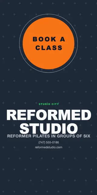 Orbit pole banners template in the Gym & fitness palette
