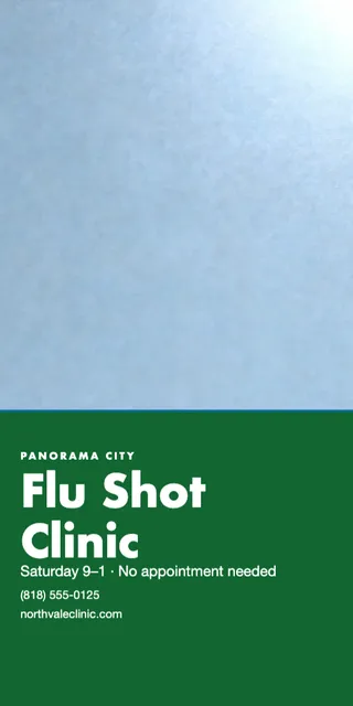 Full plate pole banners template in the Pharmacy palette
