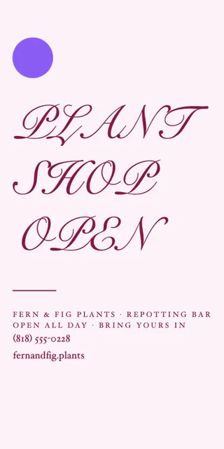 Statement pole banners template in the Beauty & spa palette