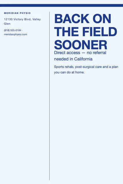 Index column postcards template in the Home services palette