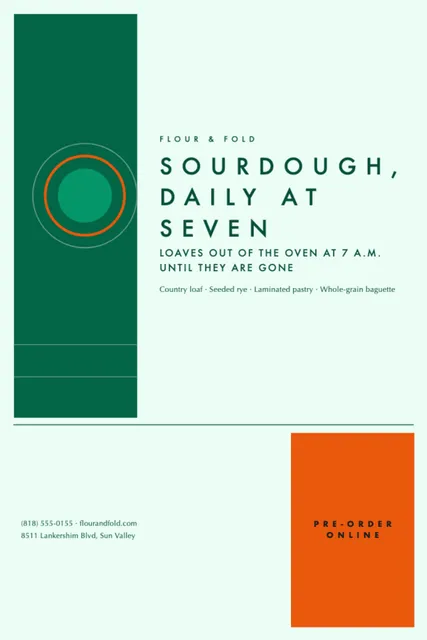 Nine-square grid postcards template in the Retail confident palette