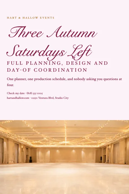 Hard split postcards template in the Wedding & events palette
