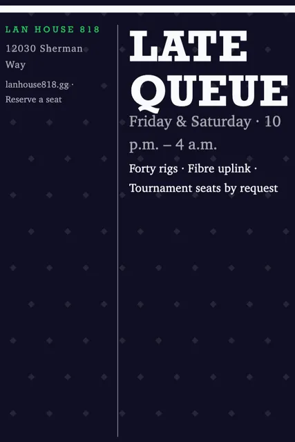 Index column posters template in the Music & nightlife palette