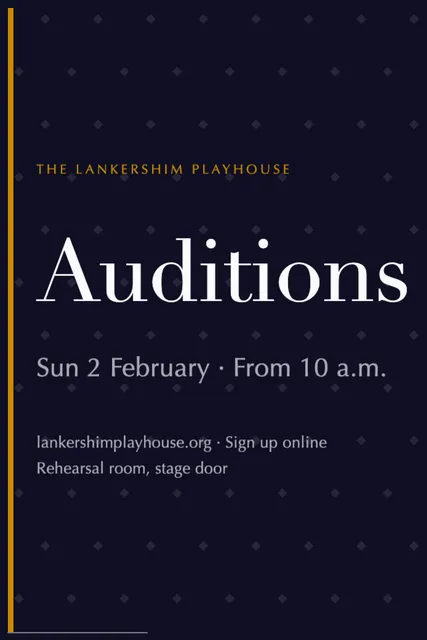 Leading edge posters template in the Theatre & cinema palette
