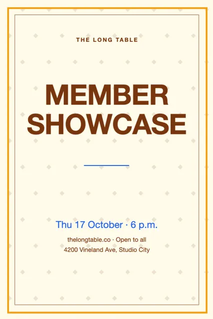 Inset frame posters template in the Coworking palette