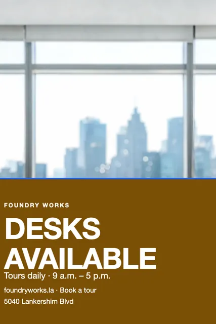 Full plate posters template in the Coworking palette