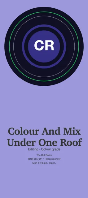 Haloed badge rack cards template in the Music & nightlife palette