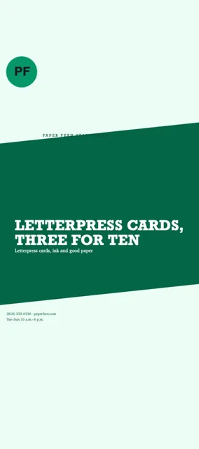 Chevron rack cards template in the Retail confident palette