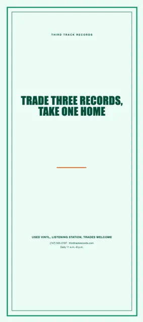 Inset frame rack cards template in the Retail confident palette