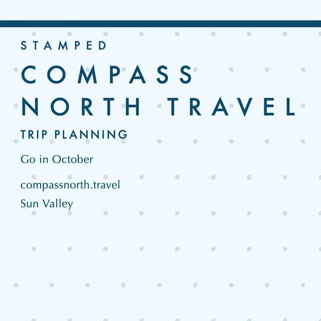 Index column stickers template in the Travel agency palette