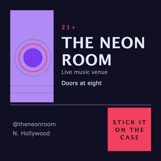 Nine-square grid stickers template in the Gaming / esports palette