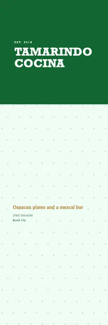 Table Runners template preview