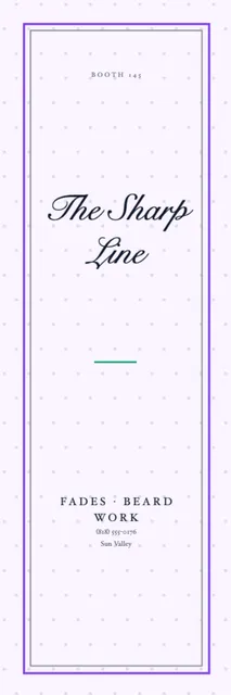 Inset frame table runners template in the Meditation studio palette