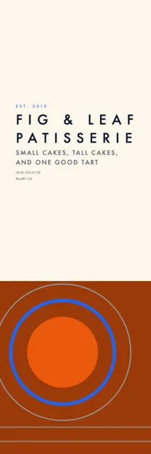 Hard split table runners template in the Food delivery palette
