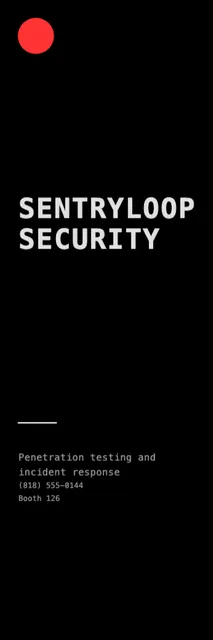 Statement table runners template in the Security & tech palette