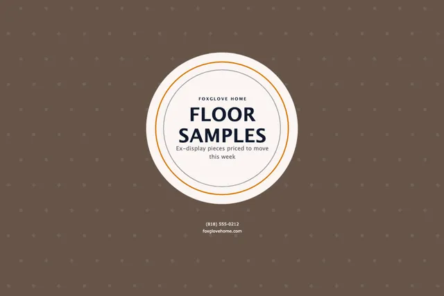 Haloed badge yard signs template in the Home decor palette