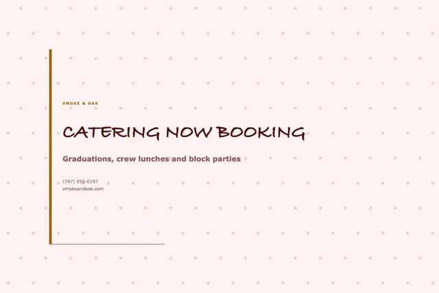 Leading edge yard signs template in the Restaurant palette