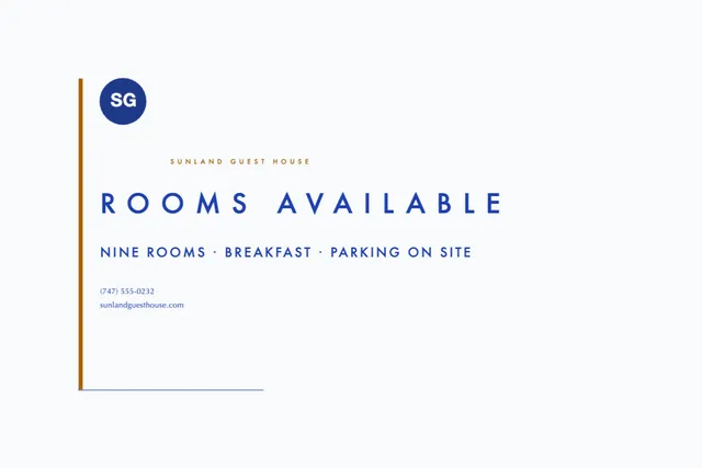 Leading edge yard signs template in the Hotel palette