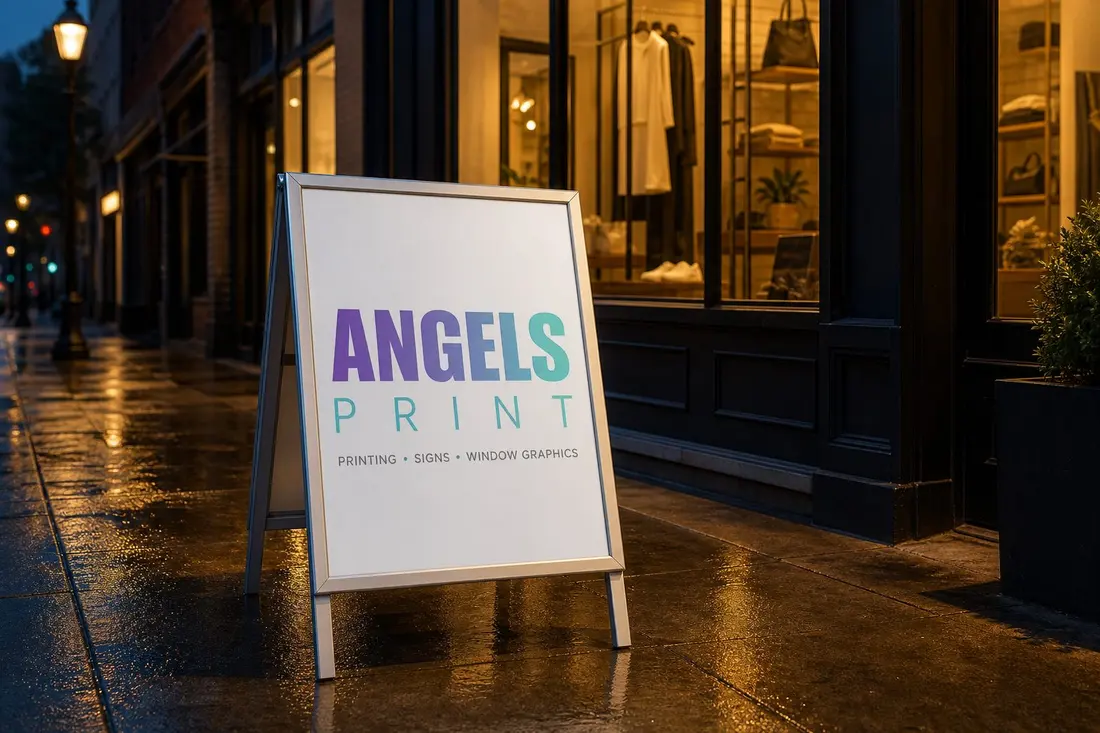 Aluminum Sidewalk Sign — view 2