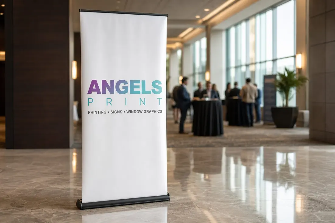 Black Stand Retractable Banner
