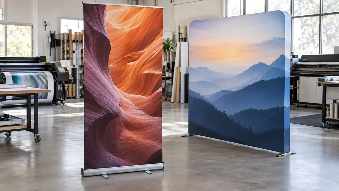 Retractable Banner vs Tension Fabric Display