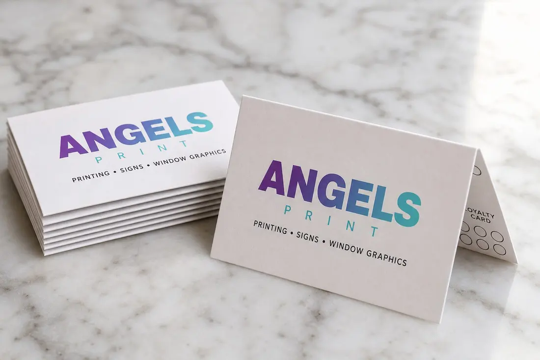 Folded Business Cards