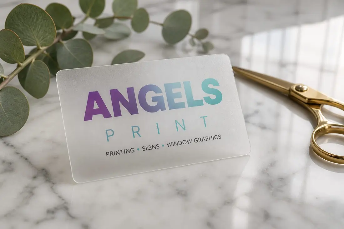 Frosted Plastic Business Cards — view 2