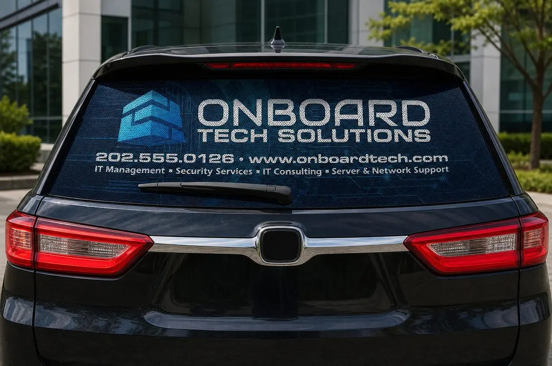 Perforated Window Vinyl