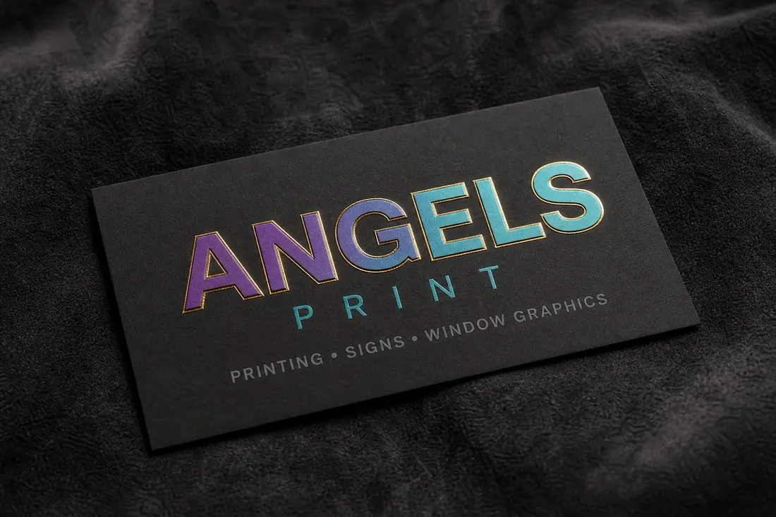 Raised Foil Business Cards