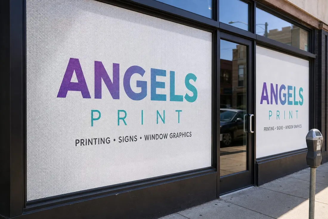 Perforated Window Vinyl
