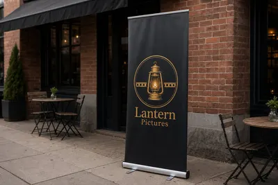 Black Stand Retractable Banner