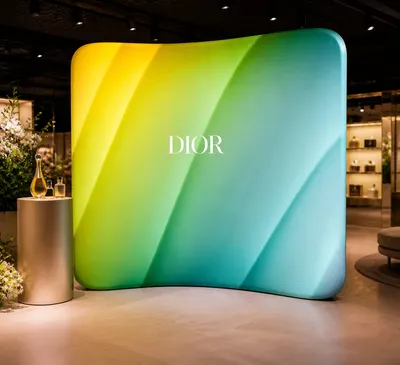 Curve Velcro Fabric Display